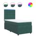 VidaXL Boxspringbed met matras, fluweel, donkergroen, 140x190 cm