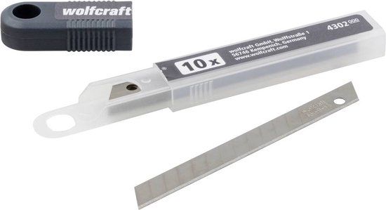 wolfcraft - 10 afbreekmessen 9 mm