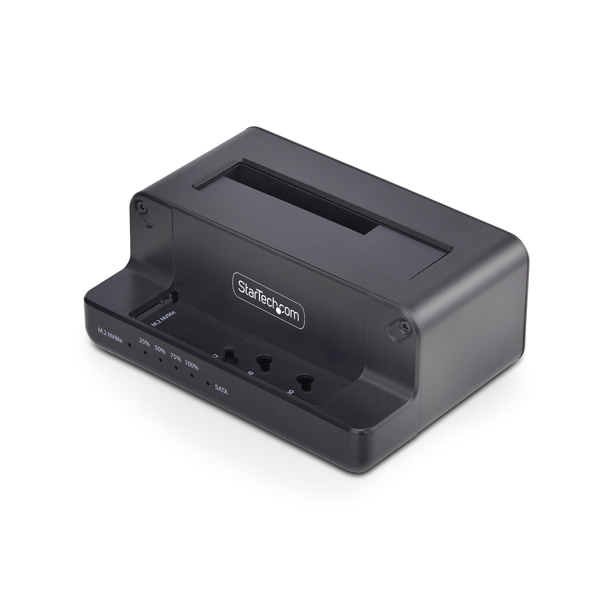 StarTech.com M.2 NVMe naar 2.5"/3.5" SATA Drive Duplicator, Dual Bay Standalone SSD Cloner/Copier en Drive Dock