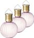 Lumineo 10x stuks Led lampje/lampion solar verlichting lichtroze 11 x 8 cm