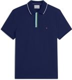 Tommy Hilfiger Polo Homme Coton Élasthanne Bleu Taille L