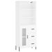 VidaXL Hoge kast, wit, 69,5 x 34 x 180 cm, houtvezel