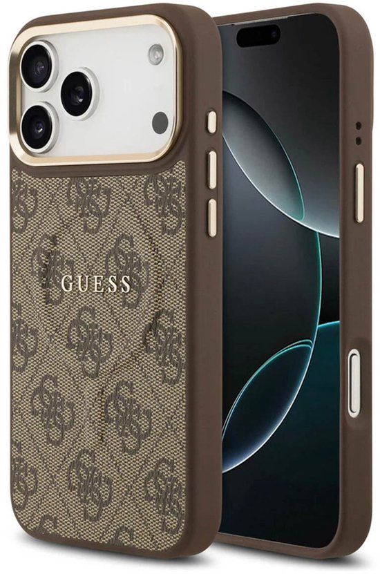Guess Back Cover - iPhone 17 Pro - Bruin - PU Leather