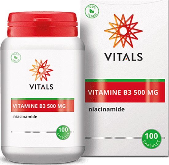 Vitals Vitamine B3 500mg - 100 Capsules - Niacinamide