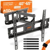 Support mural pivotant inclinable recommandé pour 32-55 pouces S6144 (81-140 cm) VESA 200x200-400x400 - Support TV capacité 50kg