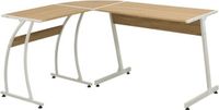 vidaXL Hoekbureau L-vormig Eikenhout
