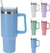 Excellent Houseware isoleerbeker RVS 1200ml met rietje - grote drinkbeker.
