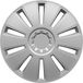 HP Autozubehör GRID Wieldoppen R15 Zilver 1 stuk(s)