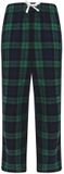 SF Clothing Skinnifit Kids' Tartan Lounge Pants SM83 - Navy-Green Check - 7-8 jaar