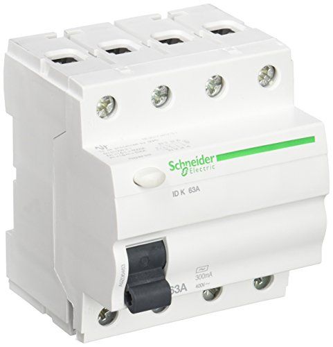 SCHNEIDER ELECTRIC a9z06463 differentiële schakelaar, 4P, 63 A, 300 MA, klasse AC