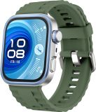 Strap-it Classic siliconen bandje met gespsluiting - donkergroen