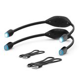 Energizer Oplaadbare led-neklamp, draagbaar handenvrij licht voor lezen en werken, led 100 lumen, 2 stuks, USB-oplaadkabel inbegrepen