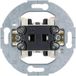 Hager contacteur à bascule, 10A, 250V, encastré, avec plaque de montage ronde, connexion via bornes à vis, emballage de 10 pièces.