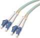 M-Cab 7003302 Glasvezel kabel 2 m OM3 LC Turquoise