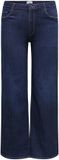 ONLY CARMAKOMA Plus Size Carthunder hw wide dnm pim536 noos - donkerblauw