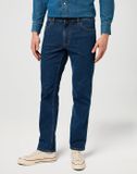 Wrangler Greensboro Stone River Straight Fit Baumwolle Elasthan Jeans Blauw W31 x L30