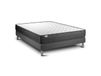 Ensemble 140x190 matelas mémoire de forme sommier gris