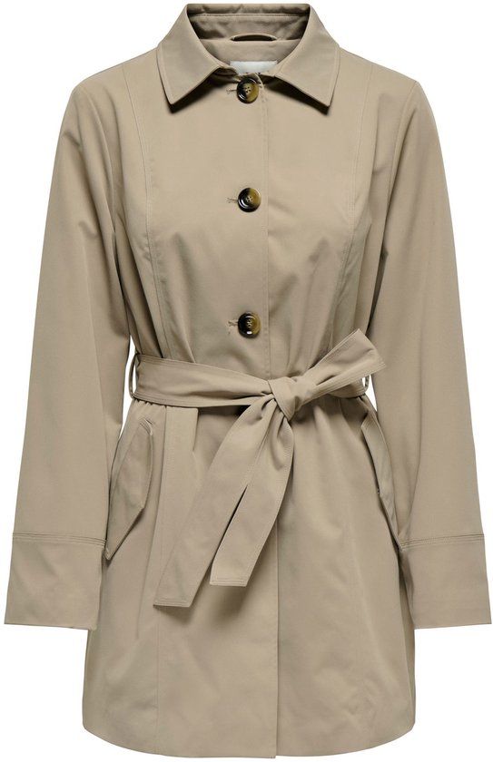 JDY JDYISADORA TRENCHCOAT OTW HAB NOOS Dames Jas - Weathered Teak - L