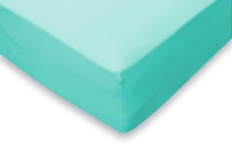 Elegance Jersey Katoen Stretch Hoeslaken - Aqua - 90x210/220 of 100x200