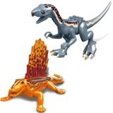 Blocs de construction Dinosaures - Figurines Thermidor & Dimétrodon - 2 pièces - dès 3 ans