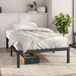 Zinus Elias Bed 80 x 190 cm, bedframe 36 cm met opbergruimte onder het bed, metalen platformbed, zwart