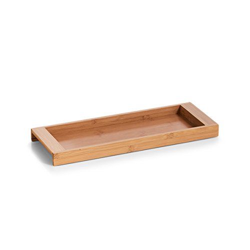 Zeller 25388 Dienblad, bamboe, ca. 40 x 15 x 3 cm, plank voor badkamer en kantoor, Oranizer