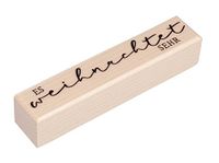 Rayher Houten stempel "Es Weihnachtet sehr", 2 x 10 cm