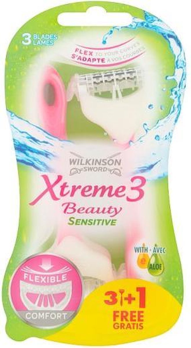 Wilkinson Sword Xtreme3 Beauty Sensitive ( 4 Ks ) - Jednora!zova1/2 Holica Strojek Pro A3/4eny