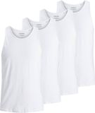 JACK & JONES Onderhemd JACBASIC TANKTOP 4PK Wit Maat S