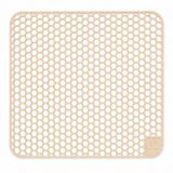Waterval Gootsteenmat - Siliconen - Zandbeige - 37 x 37 cm - Vierkant