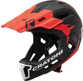 Cratoni MTB Helm Unisex Zwart/Rood M/L (54-58cm)