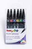 Pentel SE15C Grappige viltstiften, zachte punt, extra fijn, x6 viltstiften
