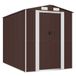 VidaXL Tuinschuur 2740 mm x 2230 mm Bruin Staal