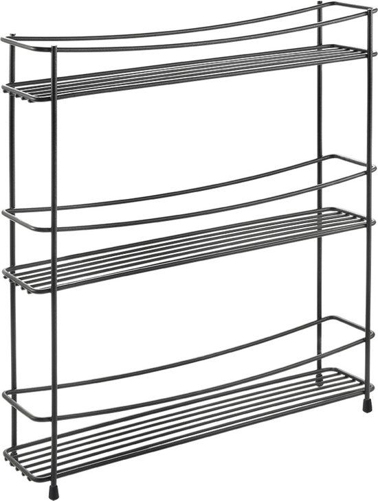 Metaltex Kumino Kruidenrek - Zwart - 3 niveaus