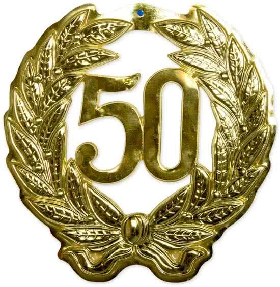 Folat Deurkrans goud 50