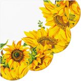 PAW Ronde servetten - Dancing Sunflowers - 32 cm
