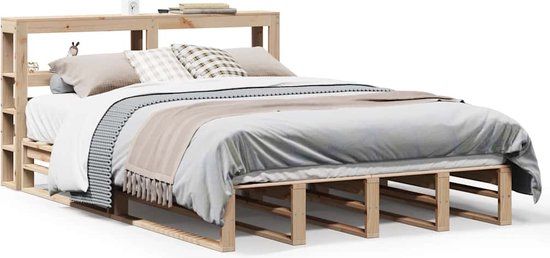 vidaXL Bedframe - Massief Grenenhout - 120x190 cm
