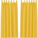 vidaXL - Blackout Gordijnen - 2 stuks - Mosterdgeel - 225 x 140 cm