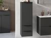 CANTONA Colonne 1 porte 2 tiroirs graphite