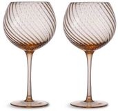 Byon Opacity verre à vin set de 2 47cl pêche
