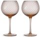 Byon Opacity verre à vin set de 2 47cl pêche
