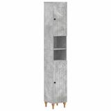 vidaXL Badkamerkast met Open Plank ALKMAAR Betongrijs 30 x 31 x 190 cm
