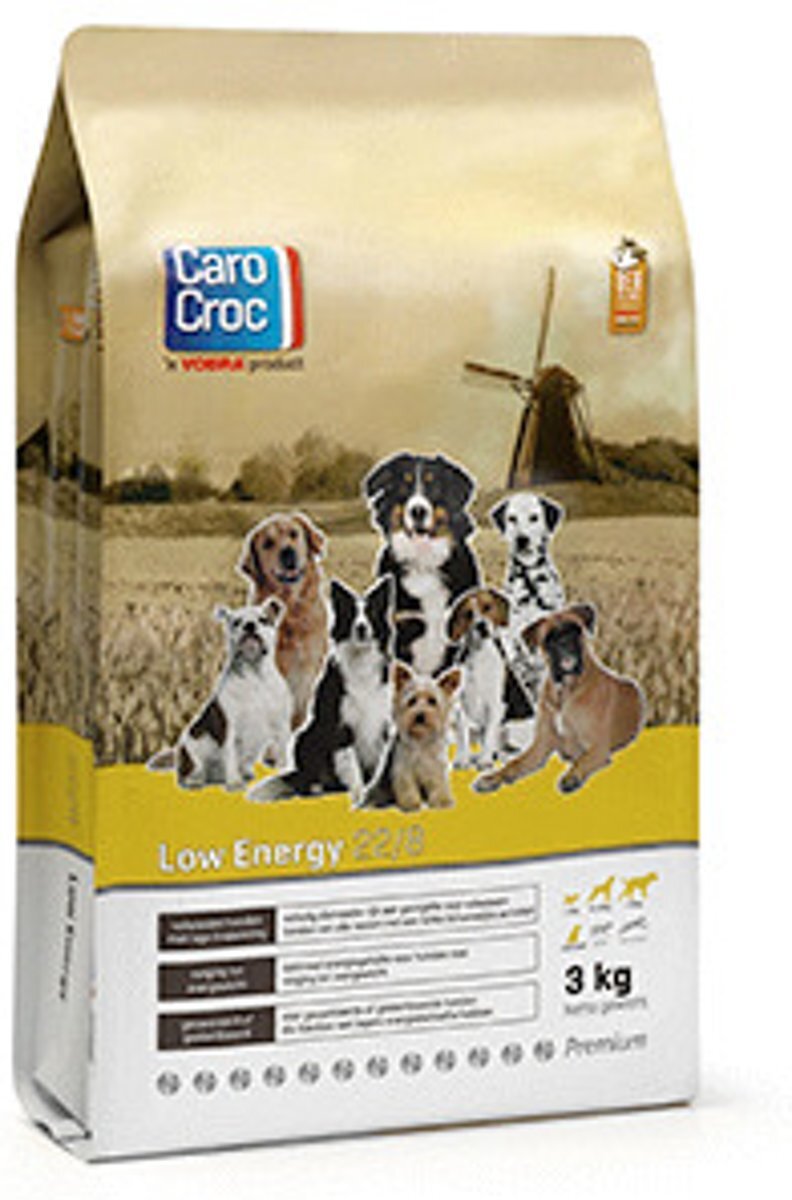 CAROCROC Low Energy 22/8 Hondenvoer - 3 kg