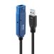 Lindy 43362 USB-kabel USB 3.2 Gen 1 (3.1 Gen 1) 30 m USB A Zwart, Blauw