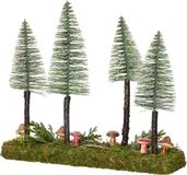 Everlands Mushroom tafelstuk l8b28h30 cm groen kerst