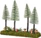 Everlands Mushroom tafelstuk l8b28h30 cm groen kerst