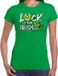 Bellatio Decorations Shoppartners Bv St. Patricks day t-shirt groen voor dames - Luck of the Irish - Ierse feest kleding / outfit / kostuum XS