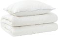 vidaXL Dekbed en kussen set 152x203 cm winter 450 gsm laine blanc