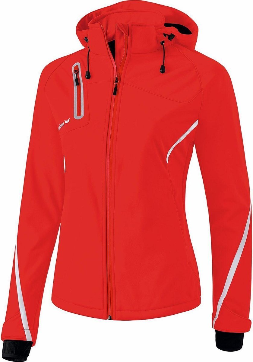 Erima Softshell Jack Function Dames Rood-Wit Maat 44