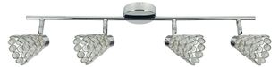 VENETI Designplafondlamp GLOSSY - 4xG9, 40W, chroom